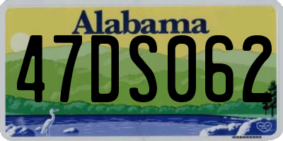 AL license plate 47DS062
