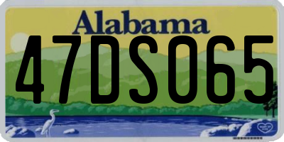 AL license plate 47DS065