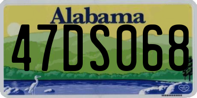 AL license plate 47DS068