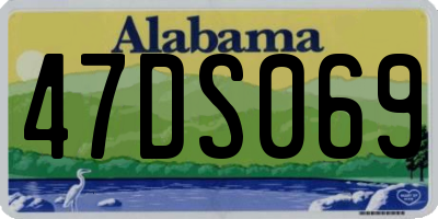AL license plate 47DS069