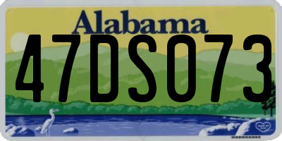 AL license plate 47DS073