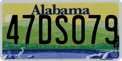 AL license plate 47DS079