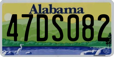 AL license plate 47DS082