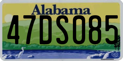 AL license plate 47DS085