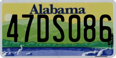 AL license plate 47DS086