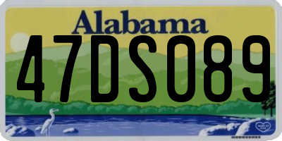 AL license plate 47DS089