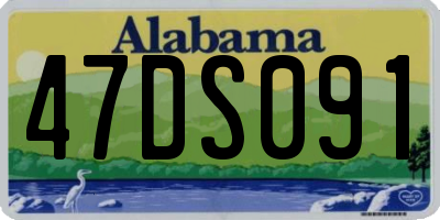 AL license plate 47DS091