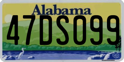 AL license plate 47DS099