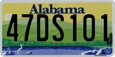 AL license plate 47DS101