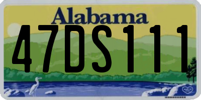 AL license plate 47DS111