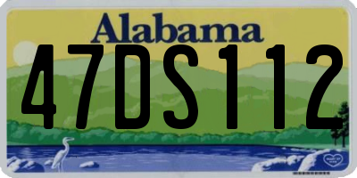 AL license plate 47DS112