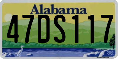 AL license plate 47DS117