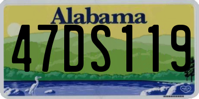 AL license plate 47DS119