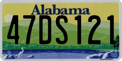 AL license plate 47DS121