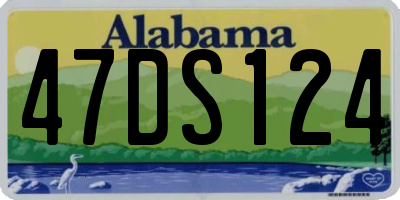 AL license plate 47DS124