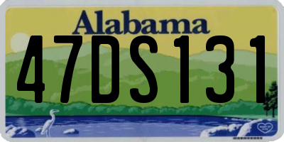 AL license plate 47DS131