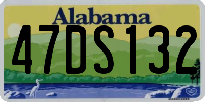 AL license plate 47DS132