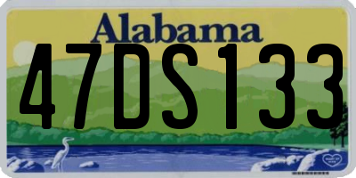 AL license plate 47DS133