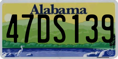 AL license plate 47DS139