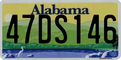 AL license plate 47DS146
