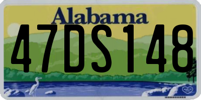 AL license plate 47DS148