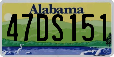 AL license plate 47DS151