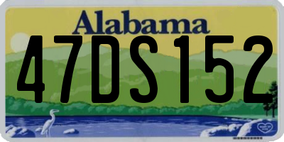 AL license plate 47DS152