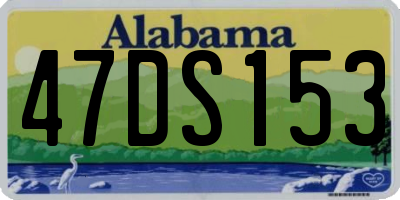 AL license plate 47DS153