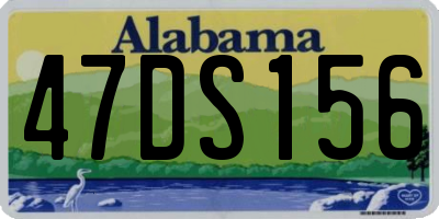 AL license plate 47DS156