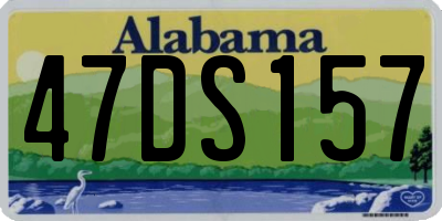 AL license plate 47DS157