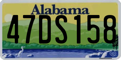 AL license plate 47DS158
