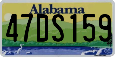 AL license plate 47DS159