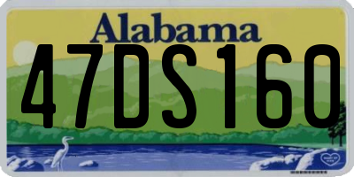 AL license plate 47DS160