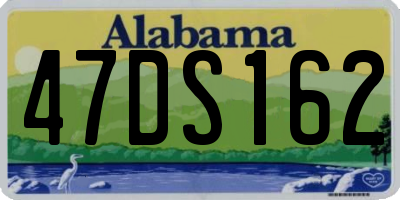 AL license plate 47DS162
