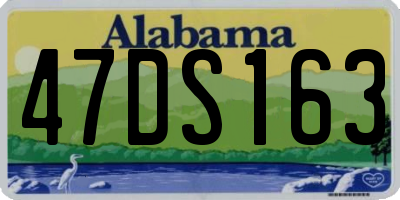 AL license plate 47DS163