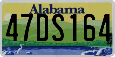 AL license plate 47DS164