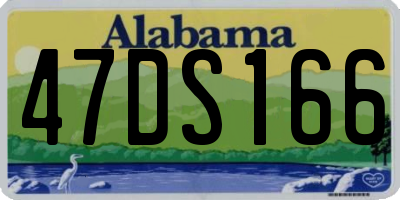 AL license plate 47DS166
