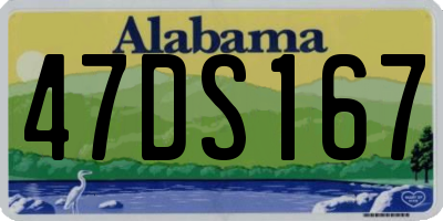 AL license plate 47DS167