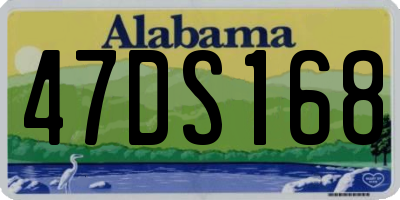 AL license plate 47DS168