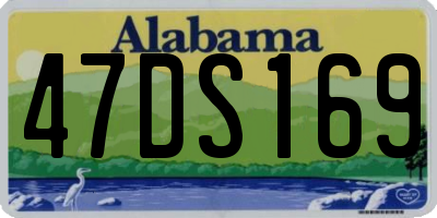 AL license plate 47DS169