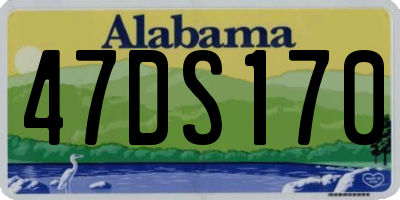 AL license plate 47DS170
