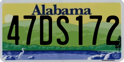 AL license plate 47DS172