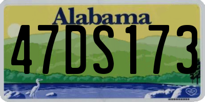 AL license plate 47DS173