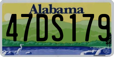 AL license plate 47DS179