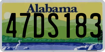 AL license plate 47DS183