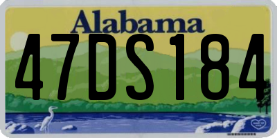 AL license plate 47DS184