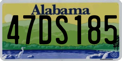AL license plate 47DS185