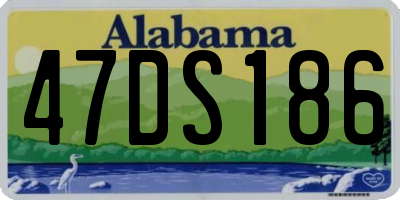 AL license plate 47DS186