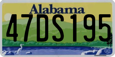 AL license plate 47DS195