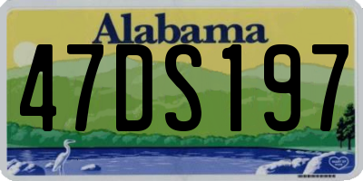 AL license plate 47DS197
